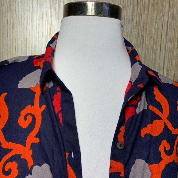 Bombay & Paisley Button Front Floral Shirtdress XSmall Womens - Picture 10 of 14